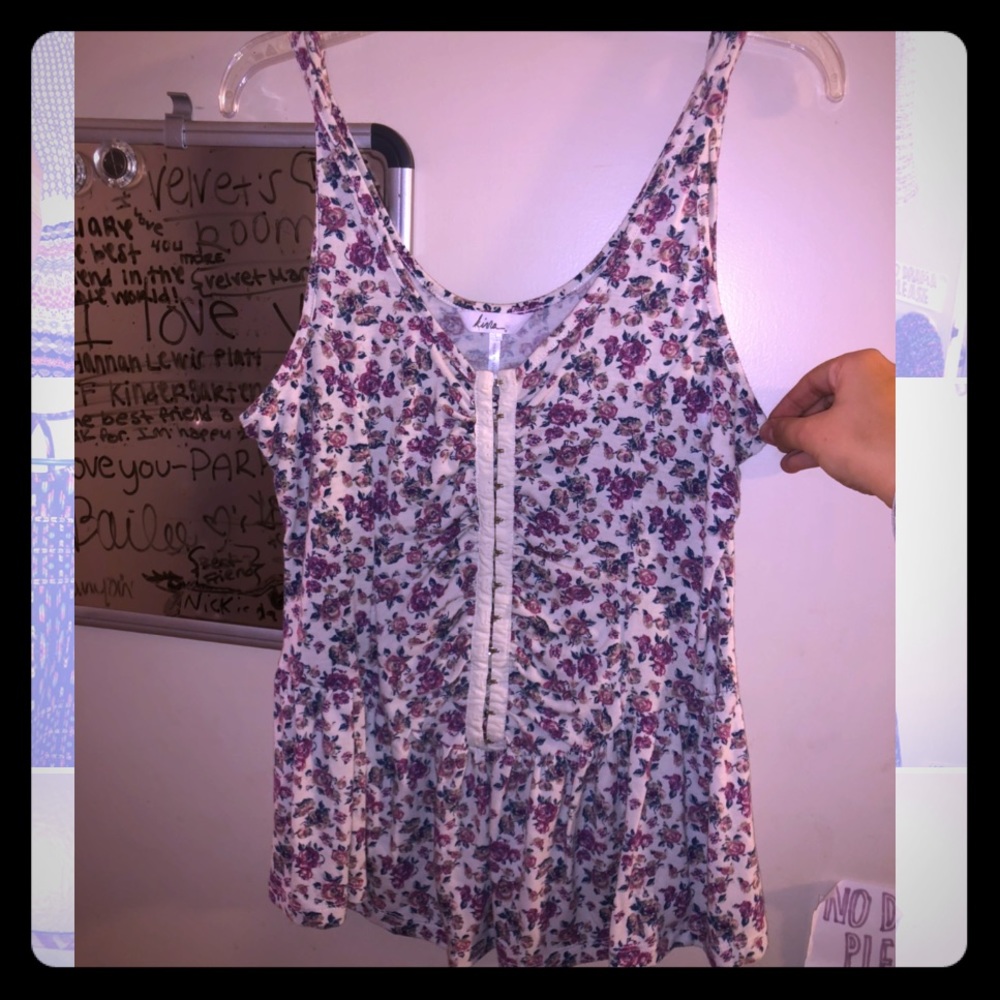 Floral tank top